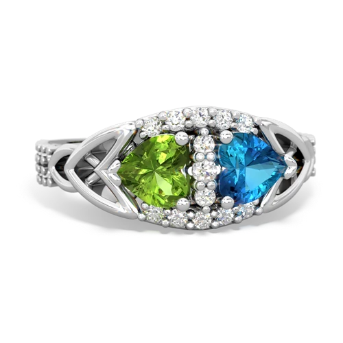 peridot-london topaz keepsake engagement ring