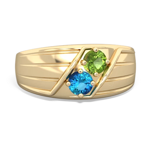 peridot-london topaz mens ring