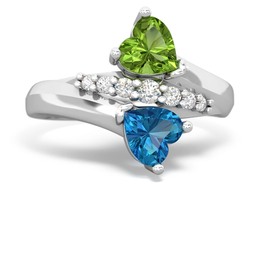 peridot-london topaz modern ring