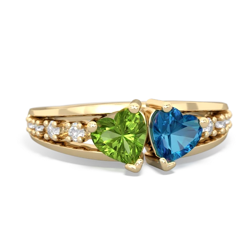 peridot-london topaz modern ring