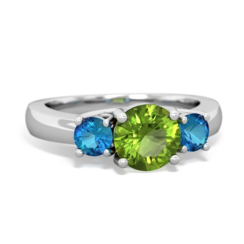 peridot-london topaz timeless ring