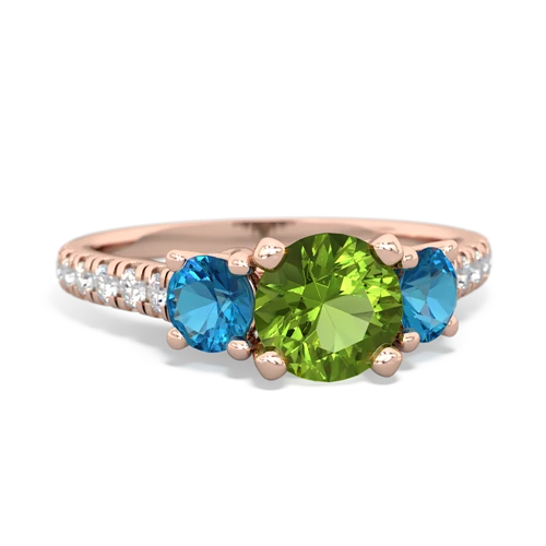 peridot-london topaz trellis pave ring