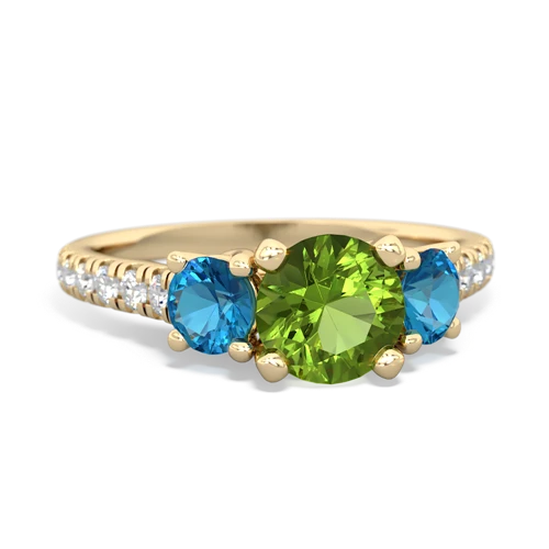 peridot-london topaz trellis pave ring