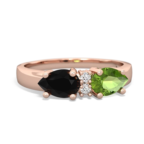 peridot-onyx timeless ring