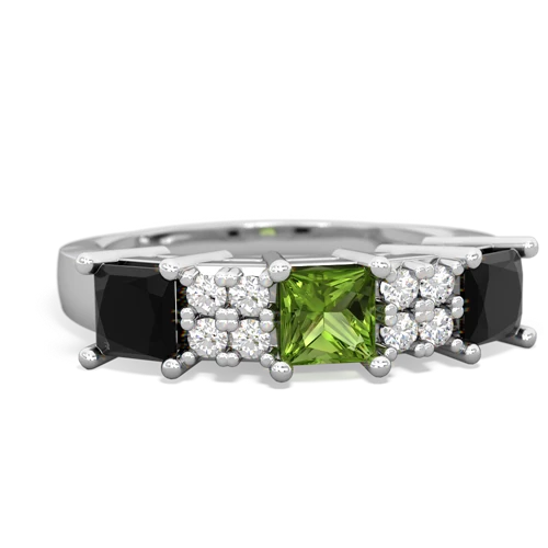 peridot-onyx timeless ring