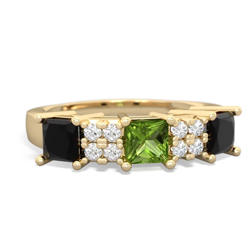 peridot-onyx timeless ring