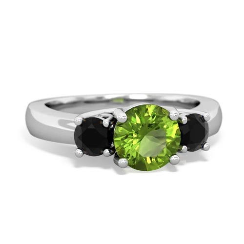 peridot-onyx timeless ring