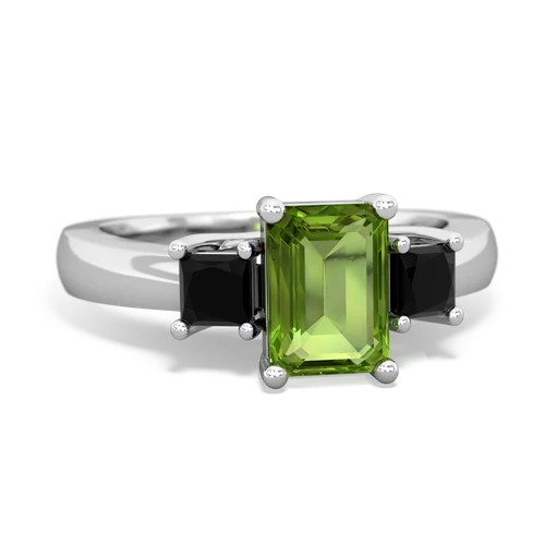 peridot-onyx timeless ring