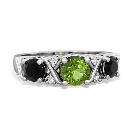 peridot-onyx timeless ring