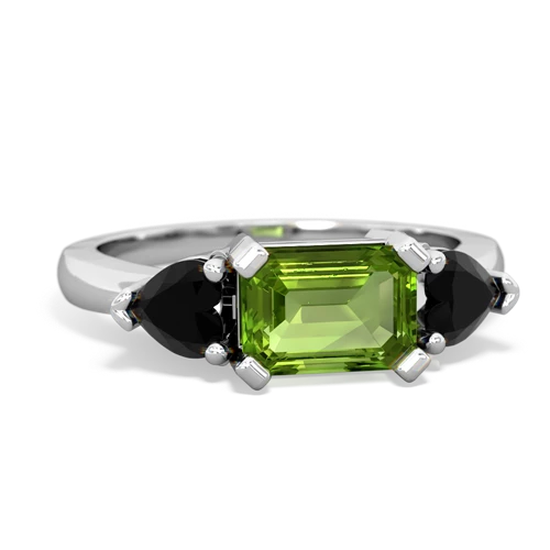 peridot-onyx timeless ring