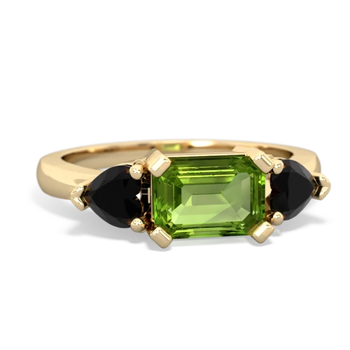 peridot-onyx timeless ring