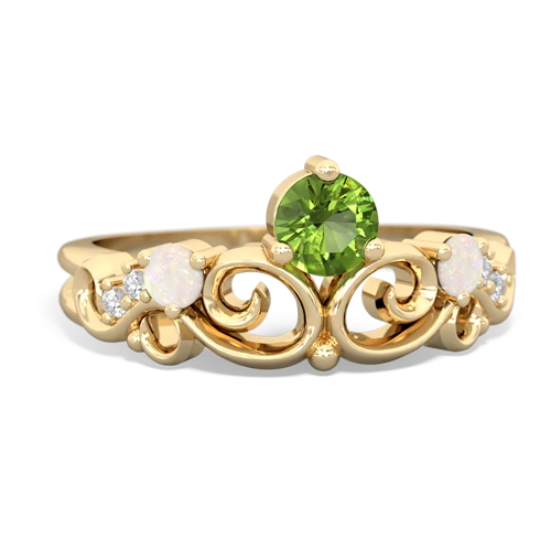 peridot-opal crown keepsake ring