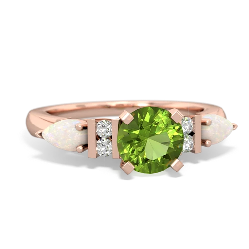 peridot-opal engagement ring