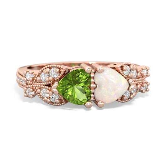 peridot-opal keepsake butterfly ring