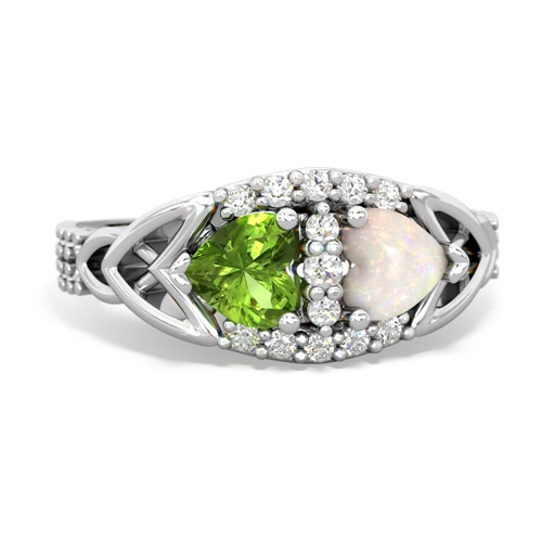 peridot-opal keepsake engagement ring