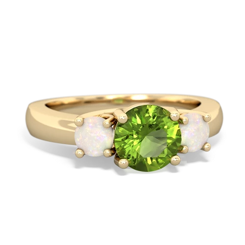 peridot-opal timeless ring