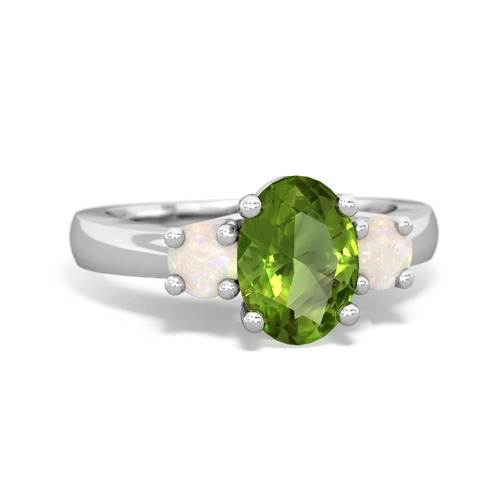 peridot-opal timeless ring