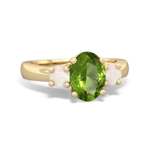 peridot-opal timeless ring