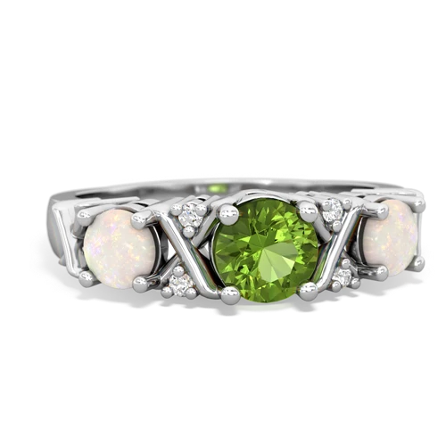 peridot-opal timeless ring