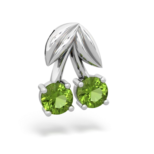 peridot cherries pendant