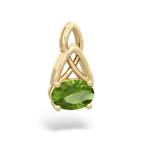 peridot filligree pendant