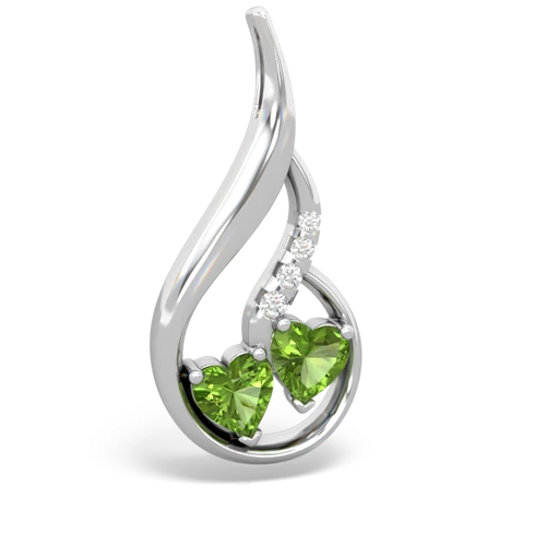 peridot keepsake swirl pendant