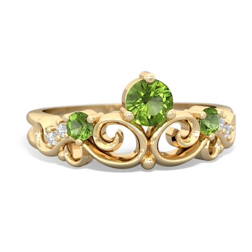 opal-peridot crown keepsake ring