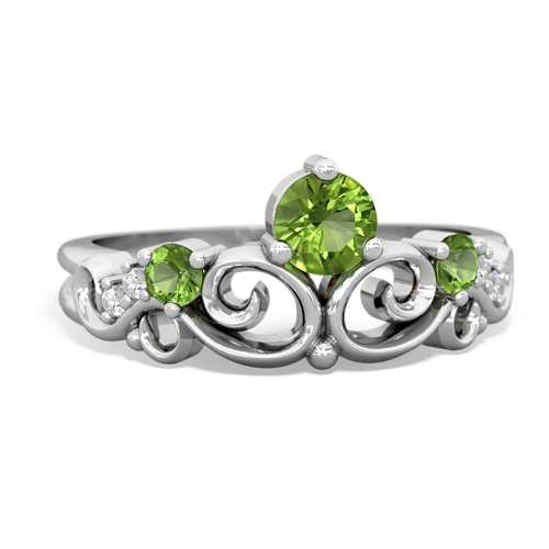 peridot-peridot crown keepsake ring