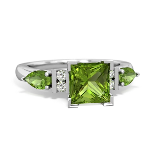 peridot-peridot engagement ring