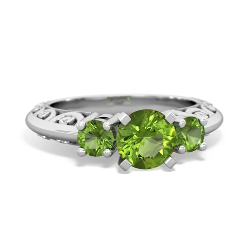 peridot-peridot engagement ring