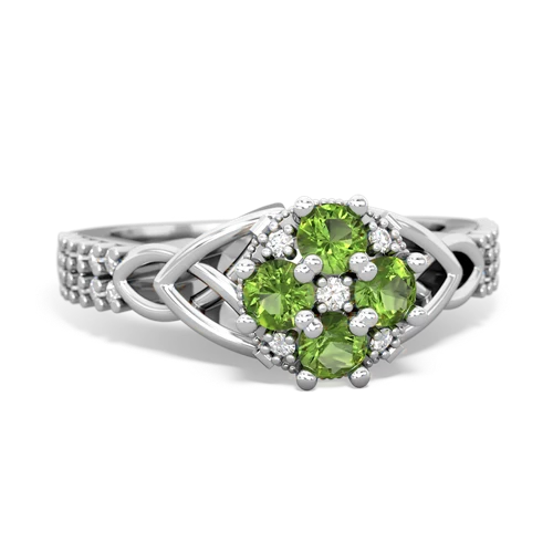 peridot-peridot engagement ring