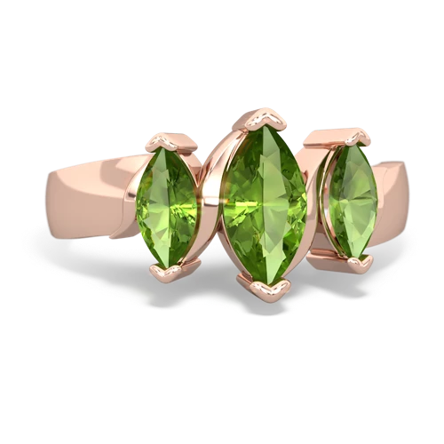 peridot-peridot keepsake ring