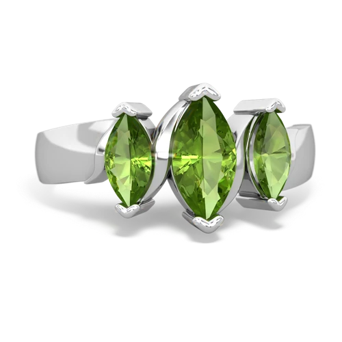 peridot-blue topaz keepsake ring