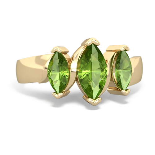 garnet-peridot keepsake ring