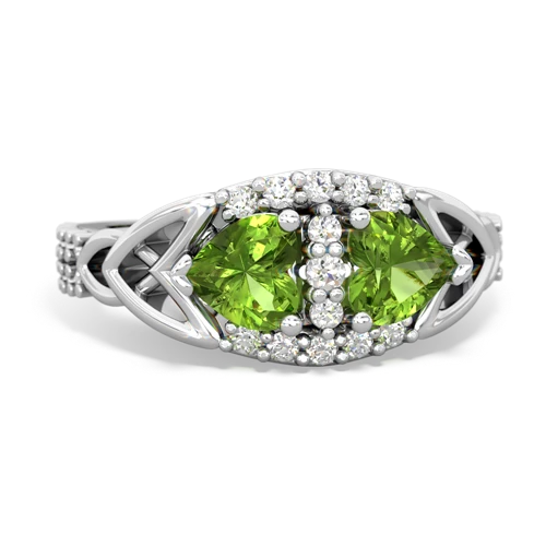 peridot-peridot keepsake engagement ring