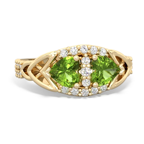 peridot-peridot keepsake engagement ring