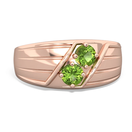 peridot-peridot mens ring