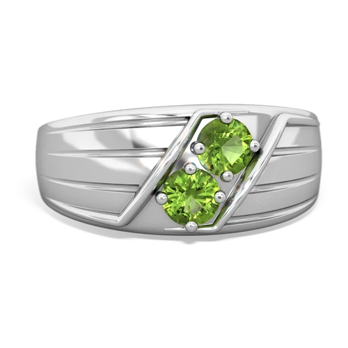 peridot-peridot mens ring