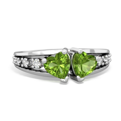 peridot-peridot modern ring