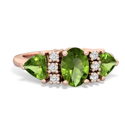 aquamarine-peridot timeless ring