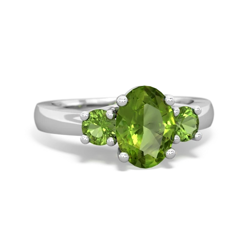 peridot-peridot timeless ring