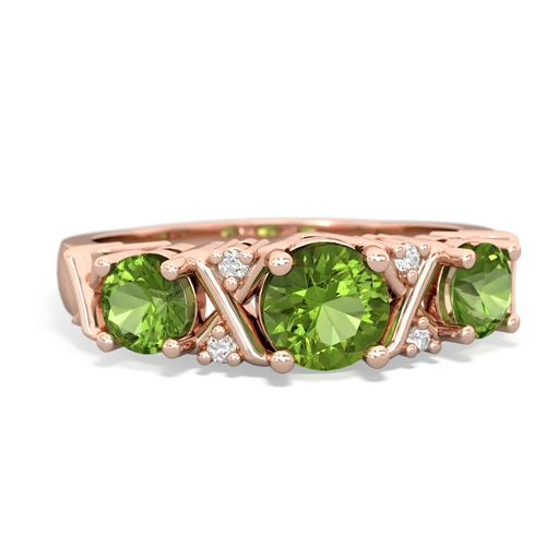 peridot-peridot timeless ring