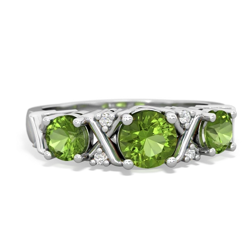 peridot-peridot timeless ring