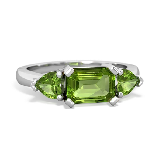 alexandrite-lab emerald timeless ring