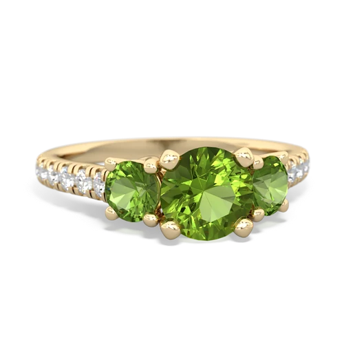 citrine-lab emerald trellis pave ring