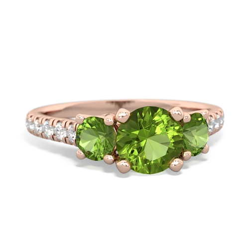 peridot-peridot trellis pave ring