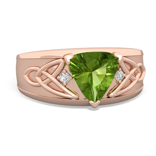 peridot celtic ring