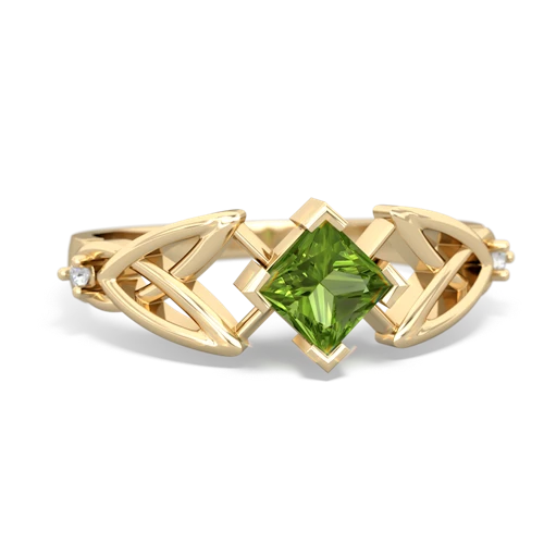Peridot Celtic Trinity Knot Genuine Peridot ring Ring
