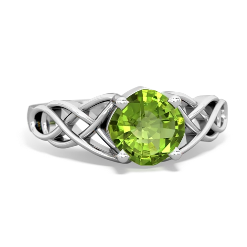 peridot celtic ring