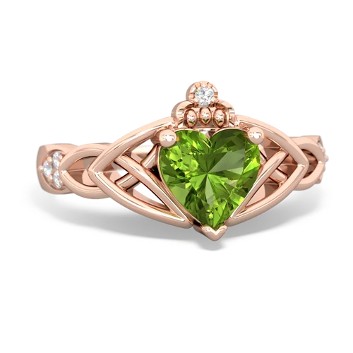 peridot celtic ring